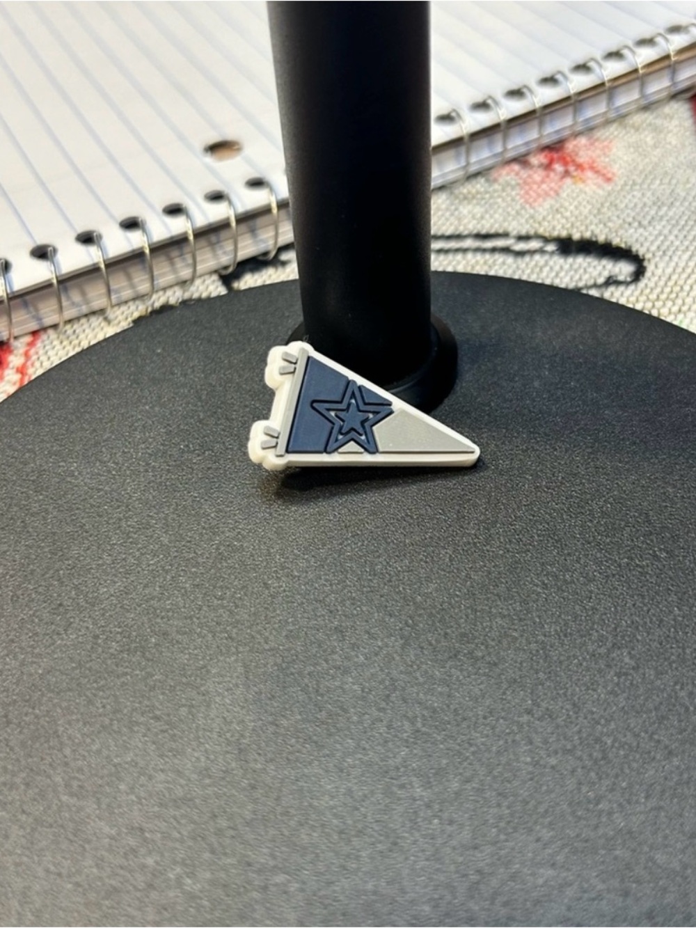 3/$8 Dallas Cowboys Pennant Croc Charm